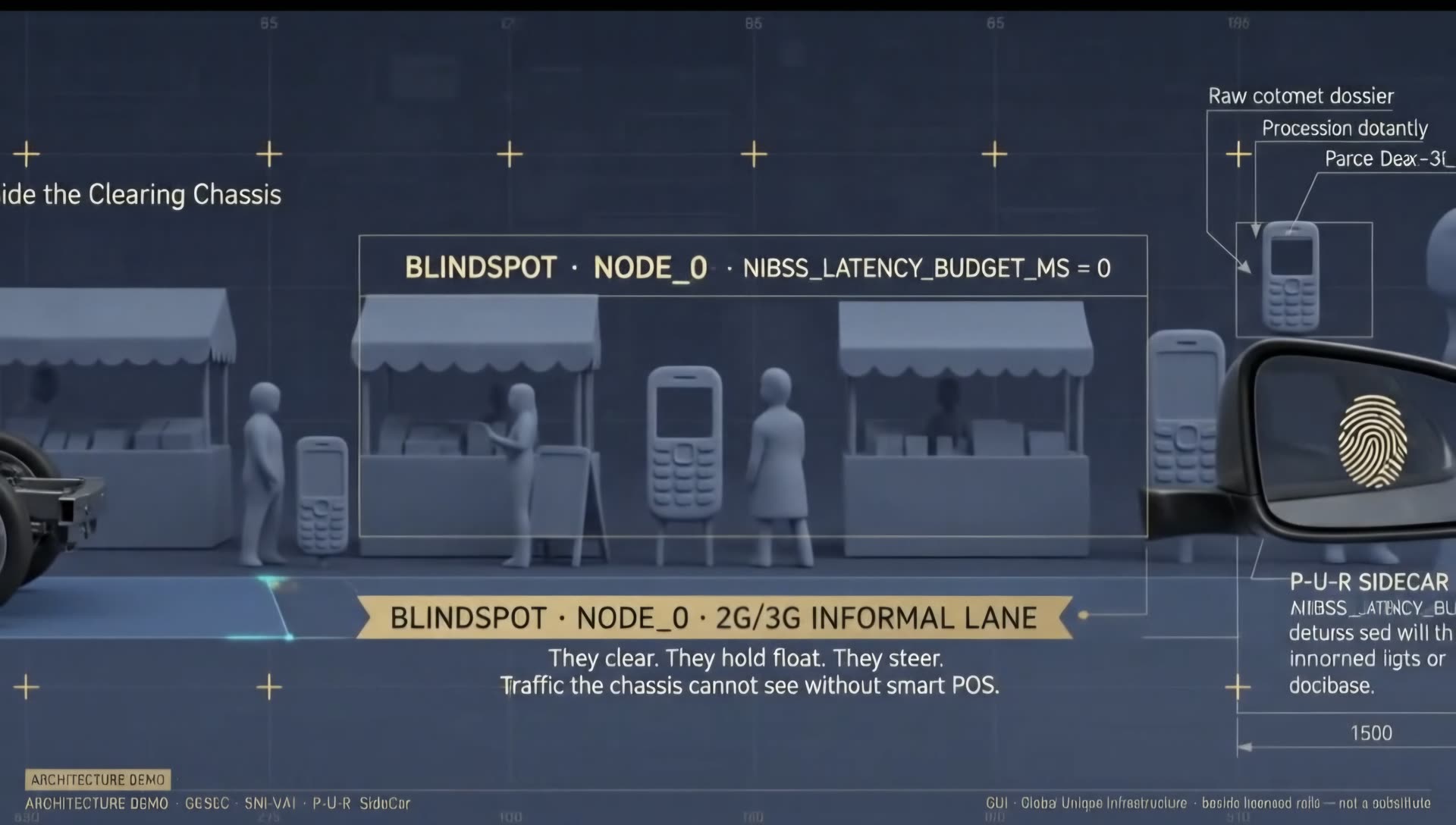 Informal lane blind spot